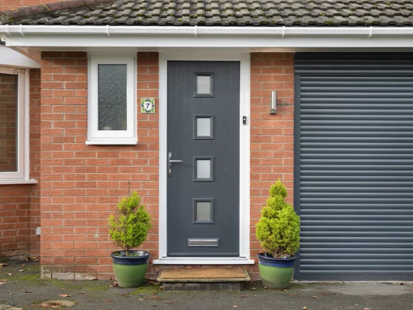 Composite Front Door Anthracite Grey
