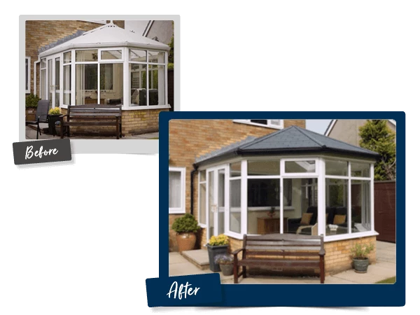 Old Conservatory with Polycarbonate Roof