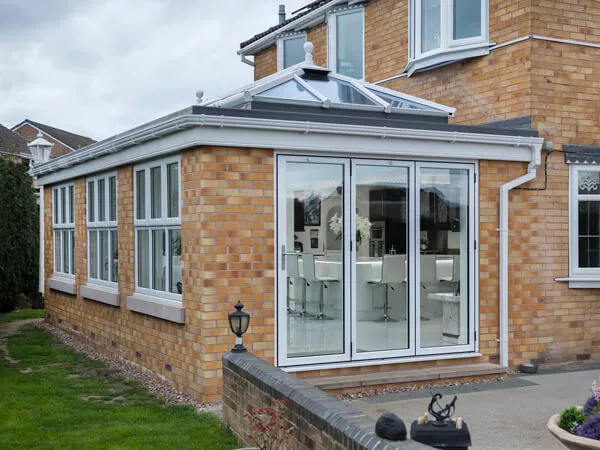 Lantern Roof Orangery with Bi-Fold Doors